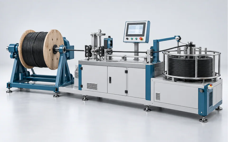 Cable Measuring and Coiling Machine