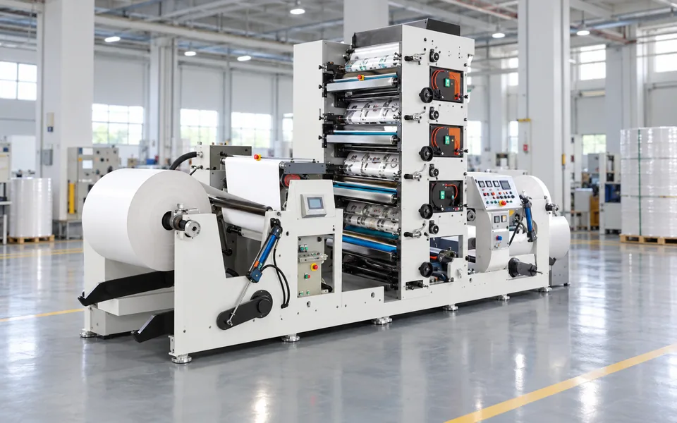 Four Colour Packaging Roll Printing Machine