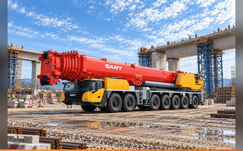 رافعة لجميع التضاريس SANY SAC6000T8-8 – 600 طن