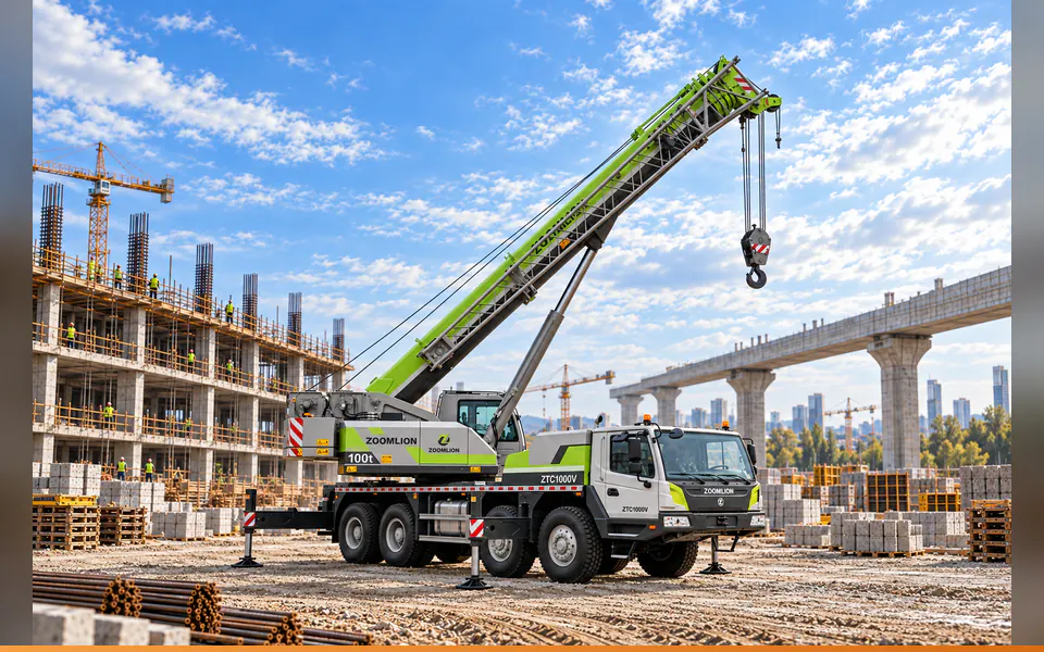 رافعة شاحنة ZOOMLION ZTC1000V – 100 طن