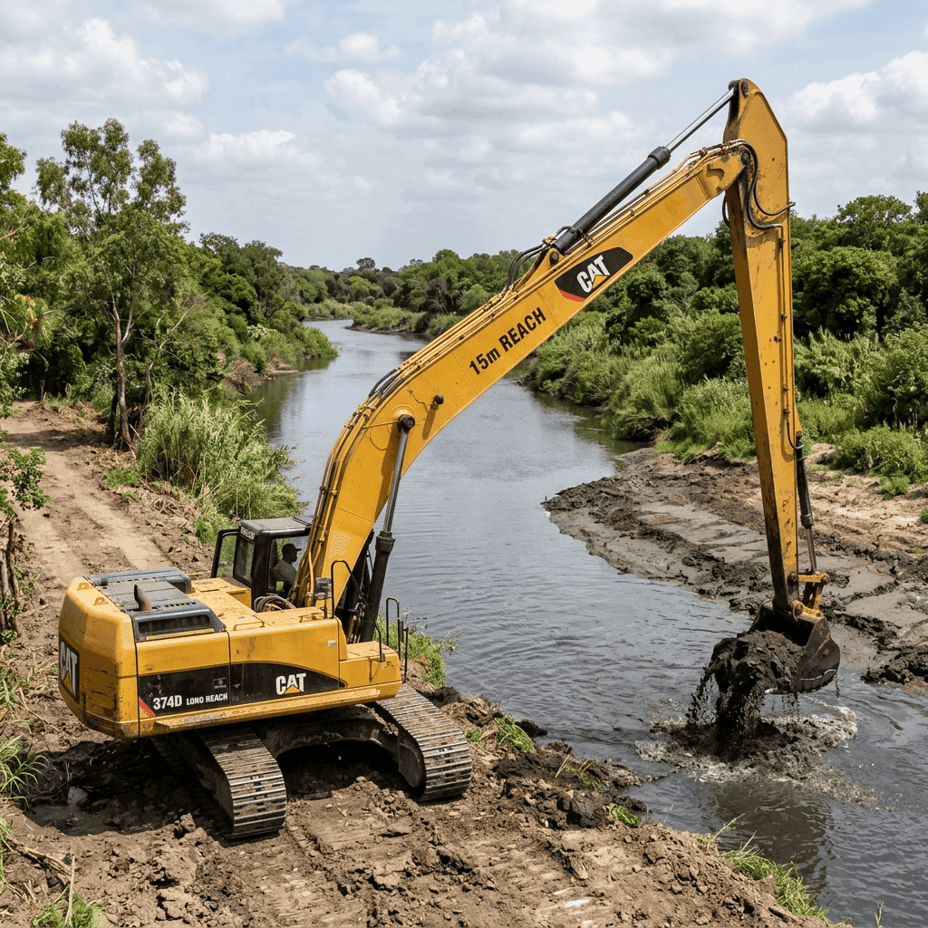 15m long boom excavator