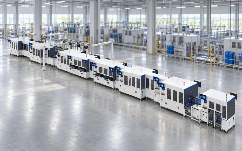 Cylindrical Battery PACK Assembly Line