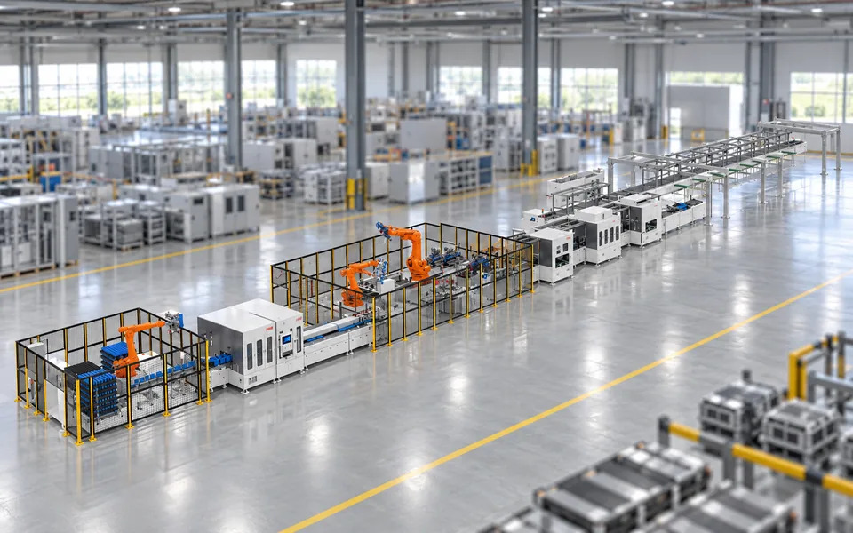 Prismatic Battery Module and PACK Assembly Line