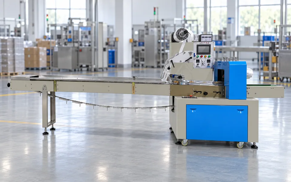 Envasadora horizontal flow pack