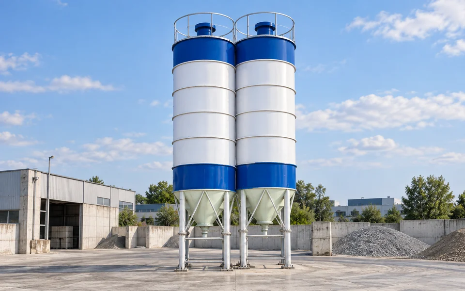 Cement Silos and Screw Conveying System