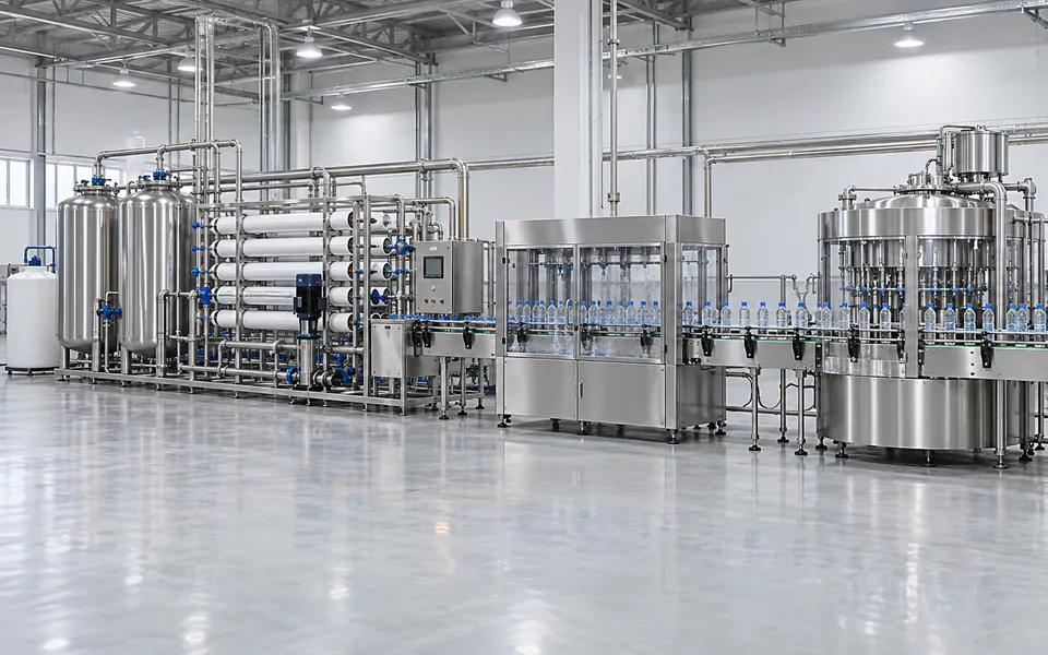 Drinking Water Treatment & Bottling Line