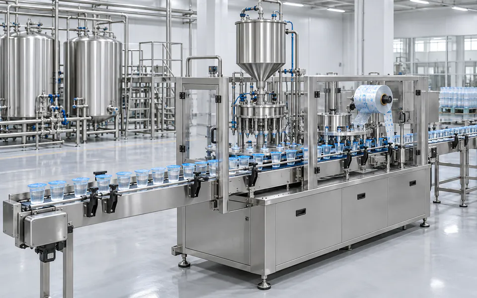 Water Cup Filling & Sealing Machine