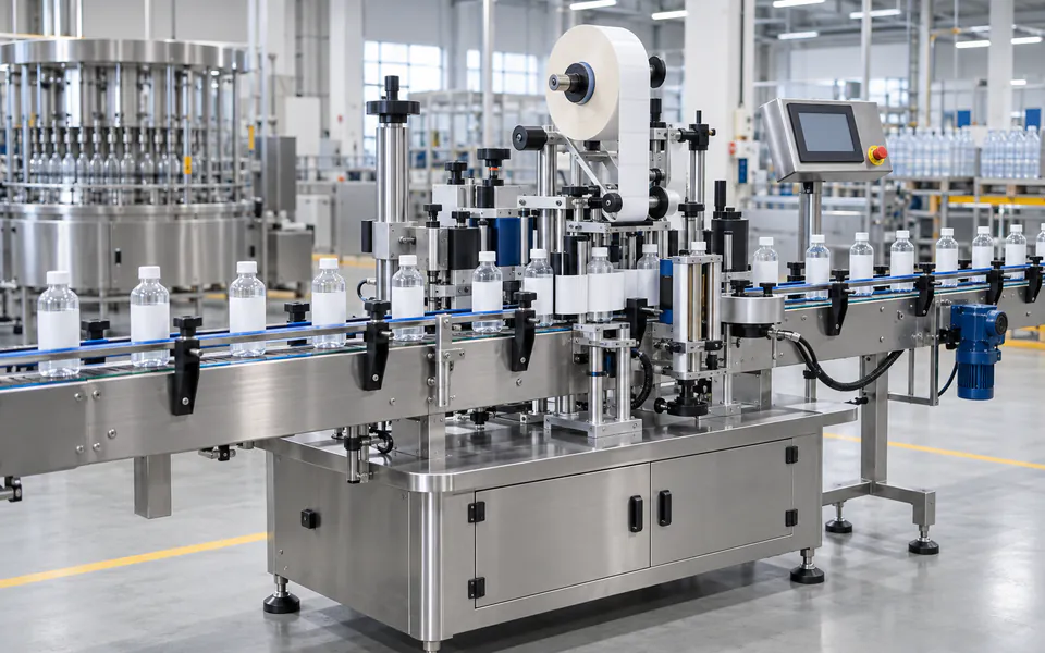 Etiquetadora automática de botellas