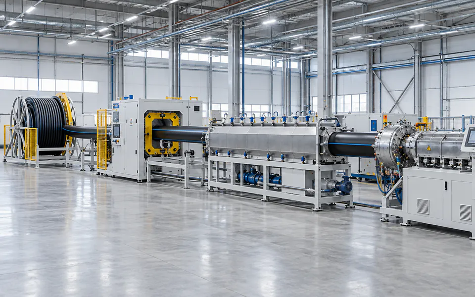 Линия экструзии труб из ПНД (HDPE)