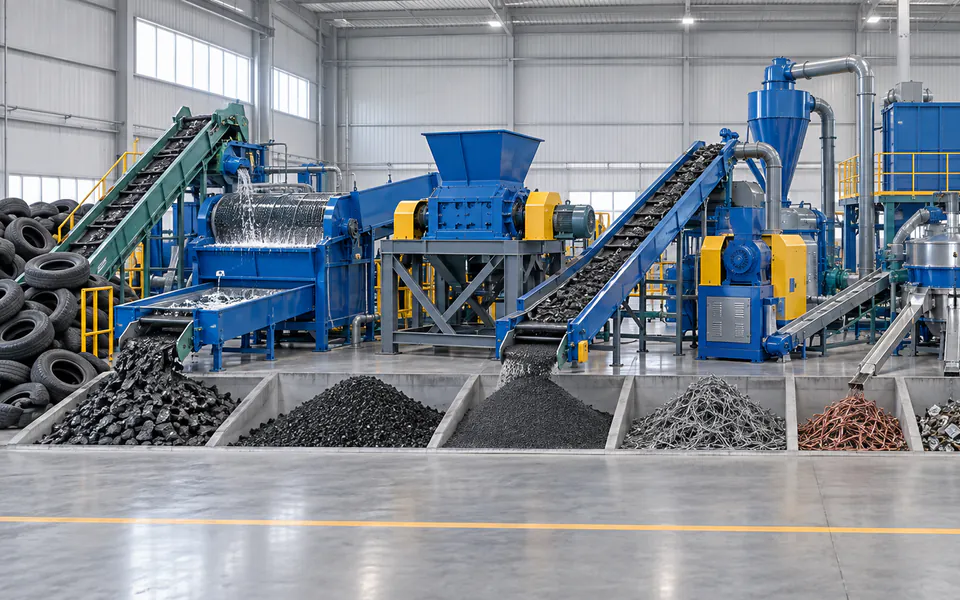 Tire Recycling & Rubber Granulation Line
