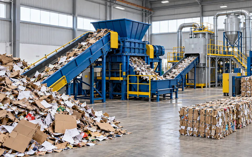 Waste Paper & Cardboard Baler