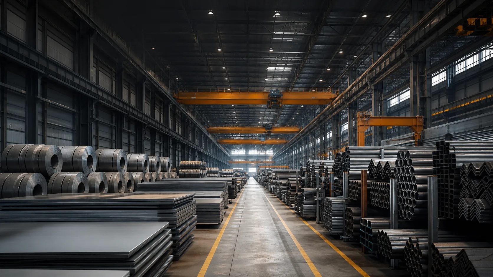 Steel and metal products warehouse